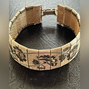 Vintage Etch Gold filled bracelet